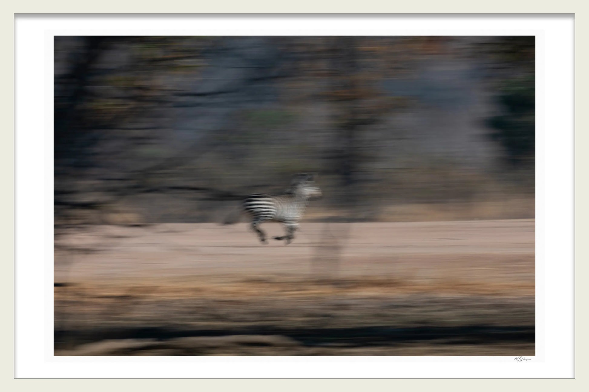 BLURRY STRIPES FINE ART LIMITED EDITION PRINT